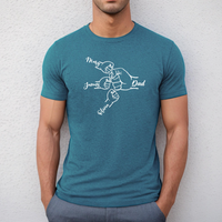 Gepersonaliseerd T-shirt 'Hold Your Hand' met individuele naam voor de beste vader 