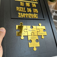 Personalisierte Muttertag Puzzle Zeichen | Mama Du bist das Puzzle, das uns zusammenhält | Muttertag Geschenk