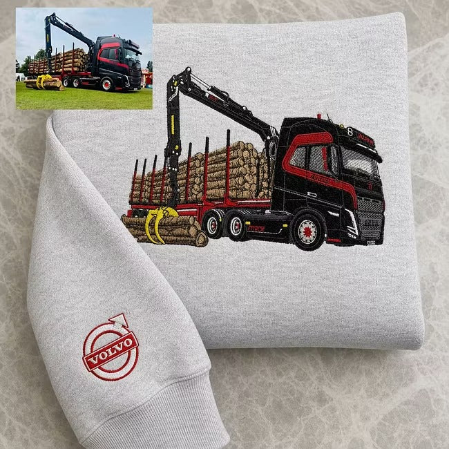 Personalisierte bestickte Truck/Auto-Hoodies – Geschenk für Autoliebhaber