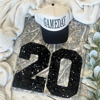Individuelles Pailletten-Nummern-Shirt für den Spieltag, Camo-Sportmama-T-Shirt