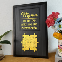 Personalisierte Muttertag Puzzle Zeichen | Mama Du bist das Puzzle, das uns zusammenhält | Muttertag Geschenk