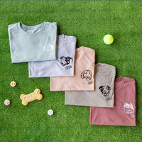 Bestickte T-Shirts, Sweatshirts und Hoodies mit individuellem Haustierporträt