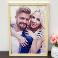 Puzzle photo personnalisé avec cadre, cadeau puzzle pour homme 