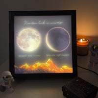 🌔Op maat gemaakte LED-dooslamp met geboortemaanfasen