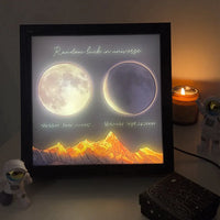 🌔Op maat gemaakte LED-dooslamp met geboortemaanfasen