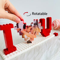 Puzzles personnalisés en briques « Je t'aime » pour les amoureux