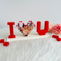 Puzzles personnalisés en briques « Je t'aime » pour les amoureux