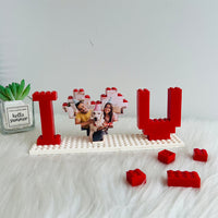 Puzzles personnalisés en briques « Je t'aime » pour les amoureux