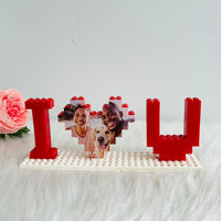 Puzzles personnalisés en briques « Je t'aime » pour les amoureux