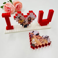 Puzzles personnalisés en briques « Je t'aime » pour les amoureux