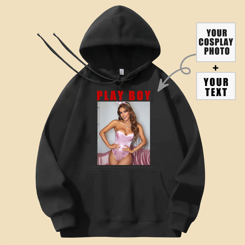 Laden Sie Ihr Cosplay-Foto Sexy Bunny Custom Damen-Hoodies hoch