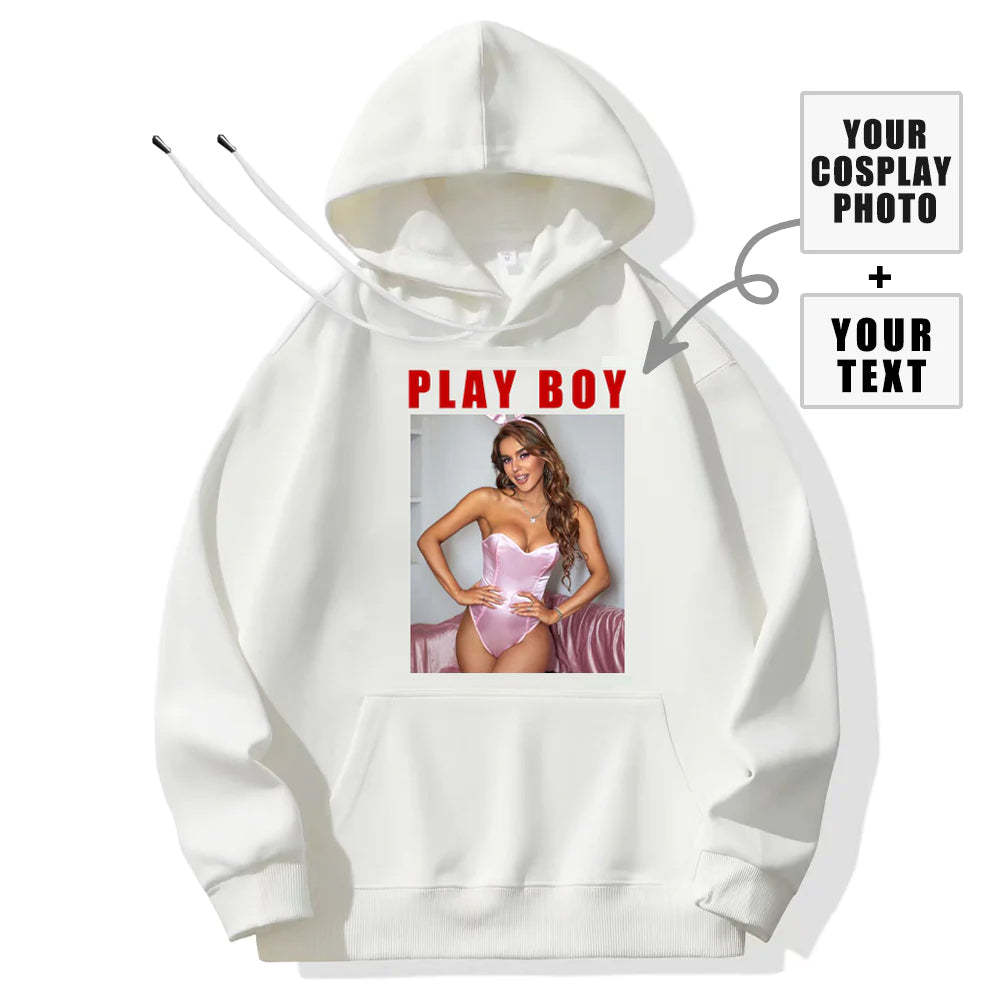 Laden Sie Ihr Cosplay-Foto Sexy Bunny Custom Damen-Hoodies hoch