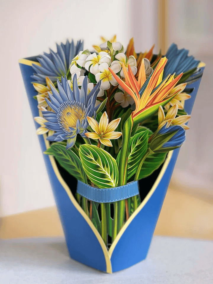 🎁Muttertagsgeschenk💐Pop-Up-Blumenstrauß-Grußkarte💐Geschenk für Mama