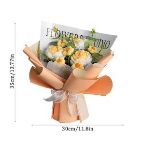 Gehäkelter Blumenstrauß-Geschenk für Mama/Oma/Frau