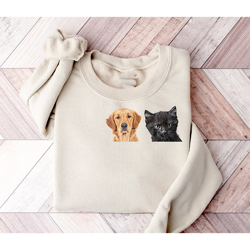 Geschenke für Haustierliebhaber, individuelles Kapuzenpullover mit Hunde- und Katzenohren