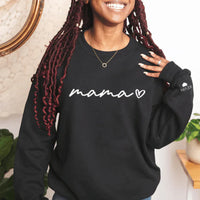 Personalisiertes Mama-Sweatshirt mit Namen des Kindes auf dem Ärmel, Muttertagsgeschenk, Geschenk für neue Mama