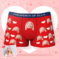 Gepersonaliseerde liefdesboxershorts voor mannen, cadeaus voor mannen – hart