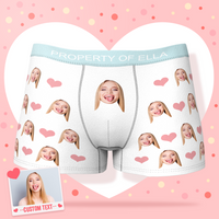 Gepersonaliseerde liefdesboxershorts voor mannen, cadeaus voor mannen – hart