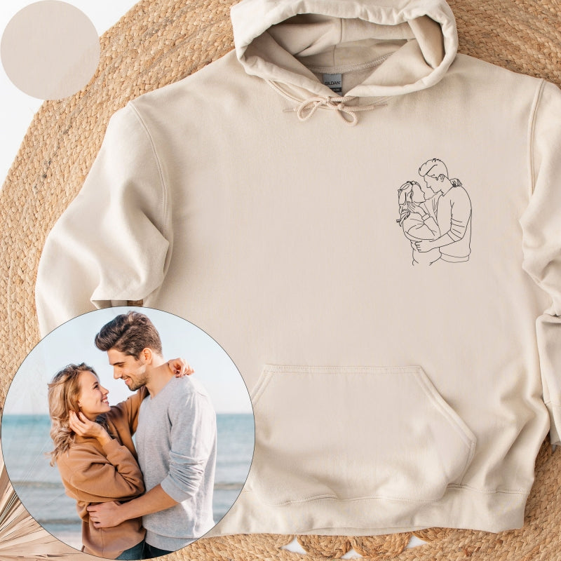 Cadeaus voor Liefde Aangepaste Geborduurde Sweatshirt Hoodie 