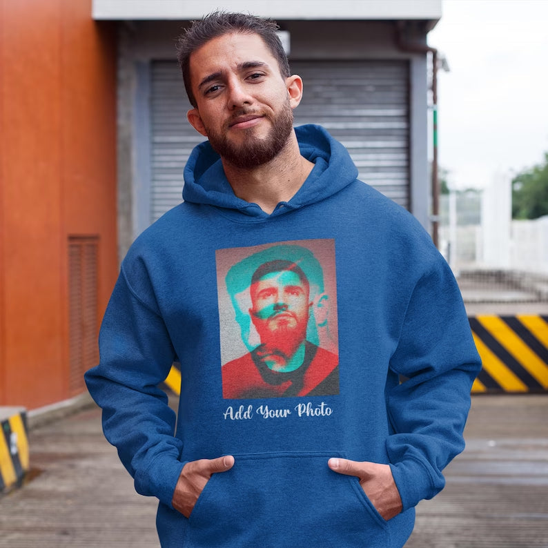 Sweat à capuche photo personnalisé, cadeau d'anniversaire pour petit ami