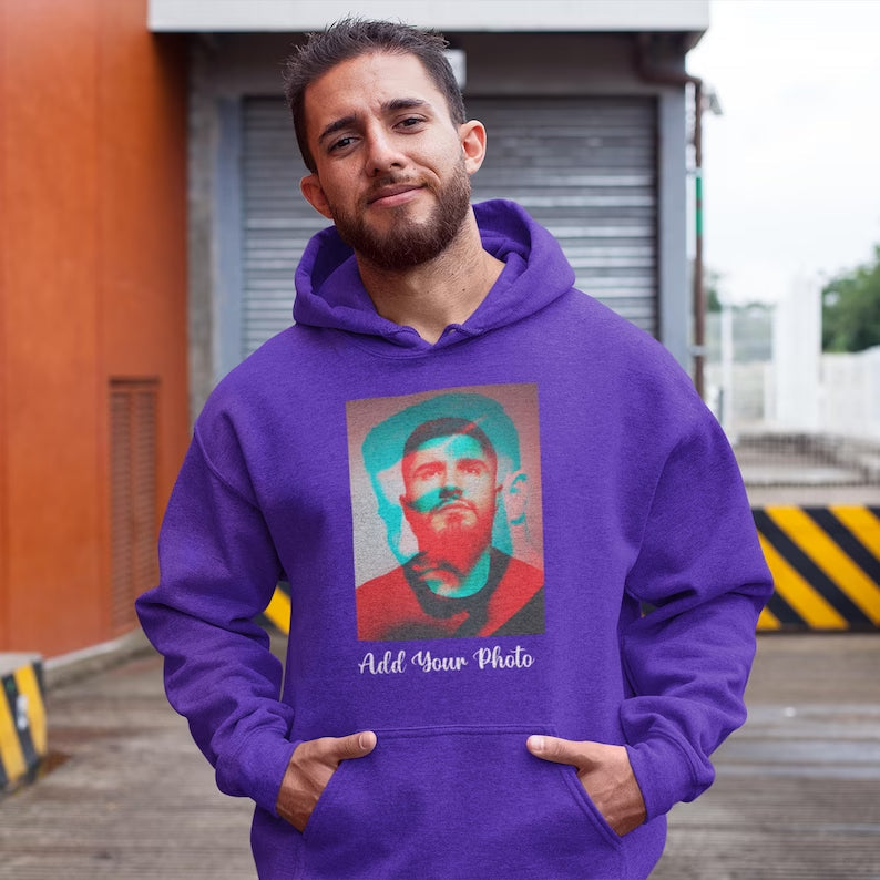 Sweat à capuche photo personnalisé, cadeau d'anniversaire pour petit ami