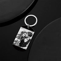 Gepersonaliseerde sleutelhanger, fotokalender, sleutelhanger, sleutelhanger, cadeau voor koppels