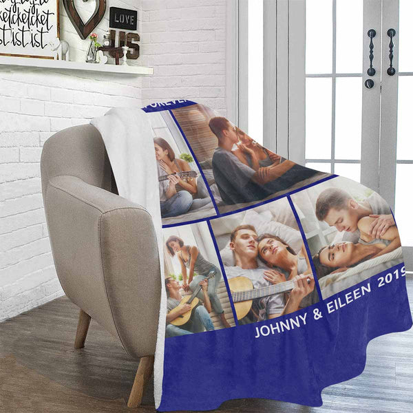 Couverture personnalisée avec texte et photo, plaids personnalisés, cadeau pour couples