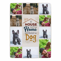 Couverture personnalisée en micropolaire ultra douce avec photo personnalisée