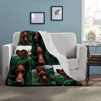 Couverture personnalisée avec portrait de chien, couverture photo personnalisée, puzzle photo personnalisé, couverture micro polaire ultra douce