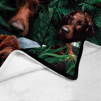 Couverture personnalisée avec portrait de chien, couverture photo personnalisée, puzzle photo personnalisé, couverture micro polaire ultra douce