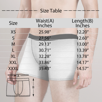 Aangepaste Face on Body Boxershorts voor Heren – Donkere Huid