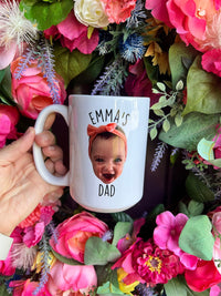 Benutzerdefinierte Gesichtstasse, personalisierte Tasse, Tasse für Mama/Papa, Tasse für Opa, Tasse für Oma, Enkelkind-Tasse