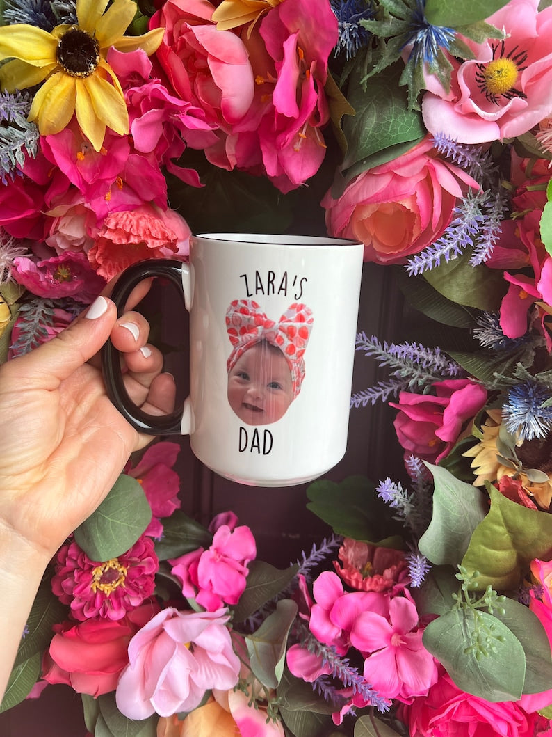 Benutzerdefinierte Gesichtstasse, personalisierte Tasse, Tasse für Mama/Papa, Tasse für Opa, Tasse für Oma, Enkelkind-Tasse