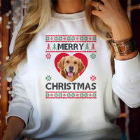 Hässliches Weihnachten, personalisiertes Bild, Foto, Bild von Haustier, Katze, Hund, Mutter, Vater, Geschenk, Pullover