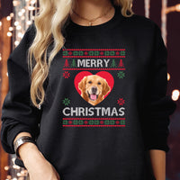 Hässliches Weihnachten, personalisiertes Bild, Foto, Bild von Haustier, Katze, Hund, Mutter, Vater, Geschenk, Pullover