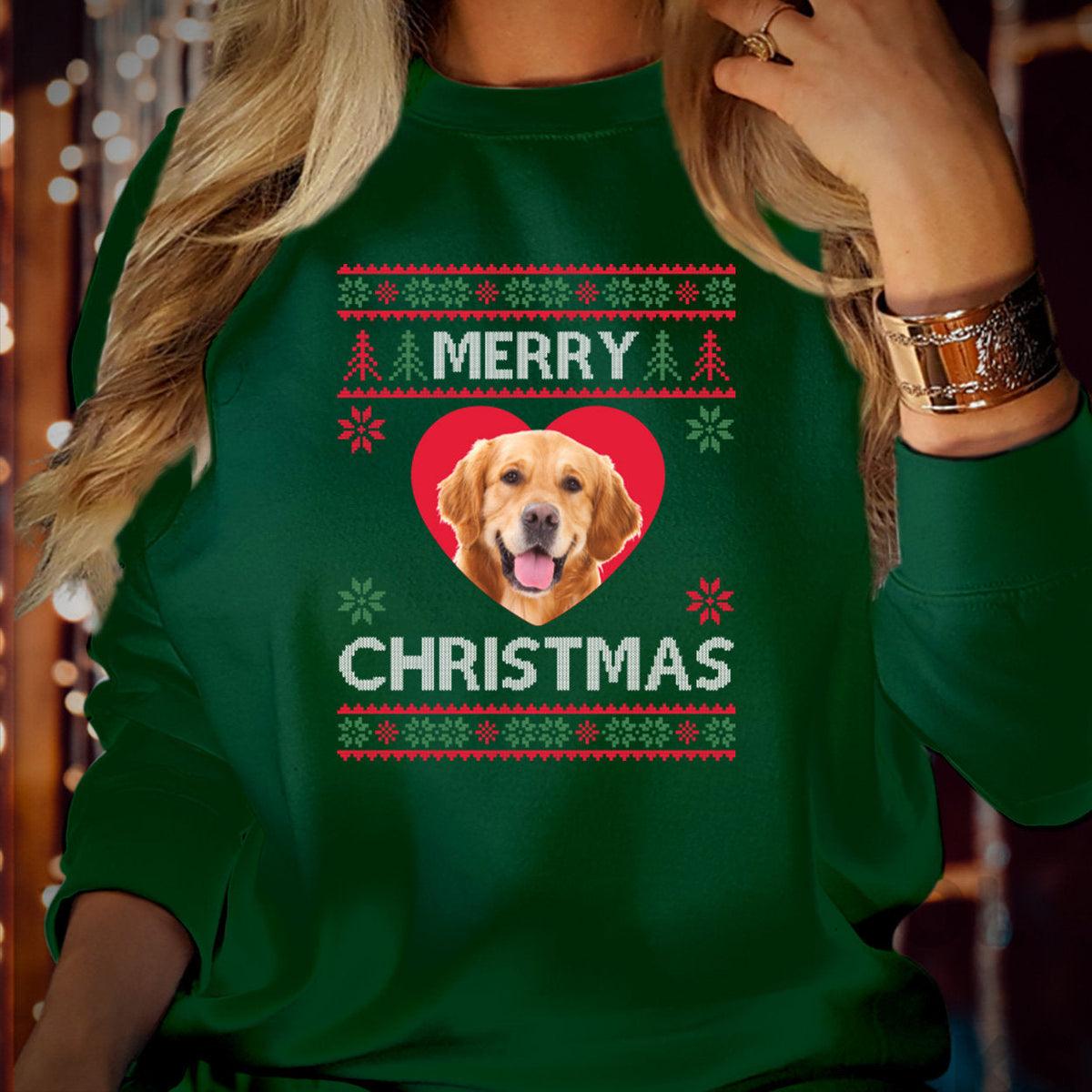 Hässliches Weihnachten, personalisiertes Bild, Foto, Bild von Haustier, Katze, Hund, Mutter, Vater, Geschenk, Pullover