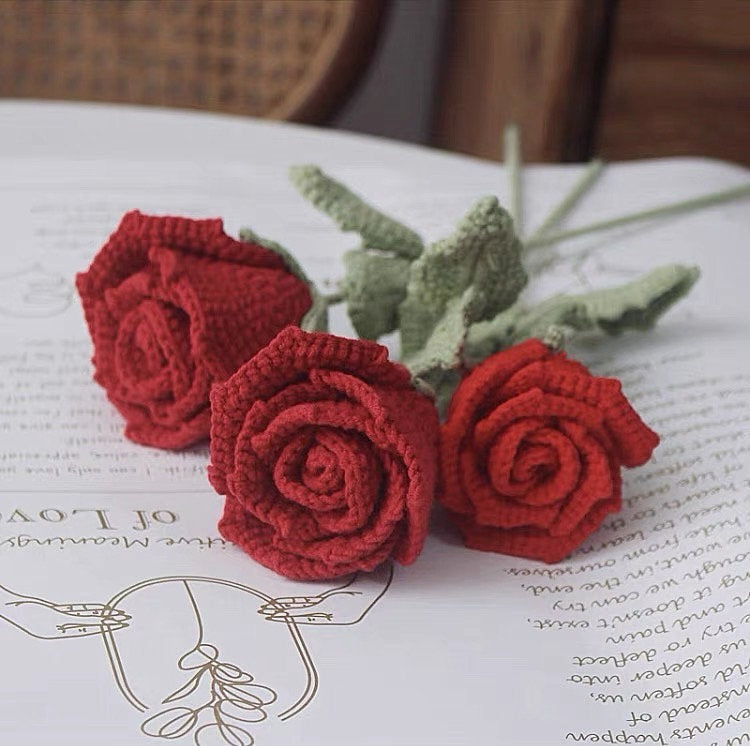 Häkelblumen|Handgemachte Blume|Gehäkelter Blumenstrauß|Geschenk für Sie|Gehäkelt|Geschenk für Freundin