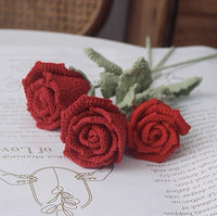 Häkelblumen|Handgemachte Blume|Gehäkelter Blumenstrauß|Geschenk für Sie|Gehäkelt|Geschenk für Freundin