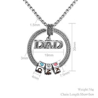 Muttertagsgeschenk Personalisierte Familienliebe-Halskette für Mama/DaD/Nana