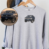 Cadeaux pour les amateurs de voitures Sweat à capuche de voiture brodé personnalisé